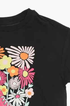Sale ALL STAR CHUCK TAYLOR T-shirt Girocollo BOYFRIEND a Stampa Floreale Abbigliamento