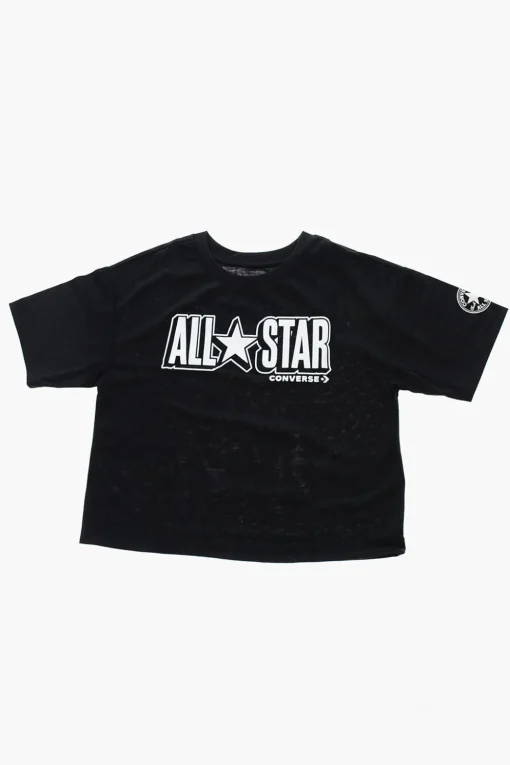 ALL STAR CHUCK TAYLOR T-shirt Girocollo BOXY FIT Con Maxi Logo a Contrasto>Converse KIDS Outlet
