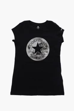 Discount ALL STAR CHUCK TAYLOR T-shirt Girocollo con Stampa Logo Frontale Abbigliamento