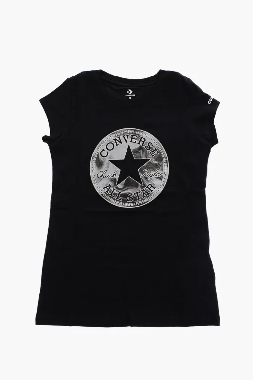 Discount ALL STAR CHUCK TAYLOR T-shirt Girocollo con Stampa Logo Frontale Abbigliamento