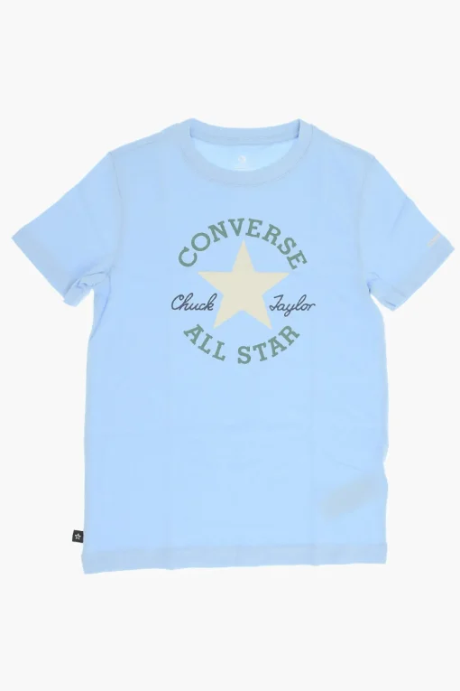 ALL STAR CHUCK TAYLOR T-Shirt Girocollo con Maxi Logo Stampato>Converse KIDS Outlet