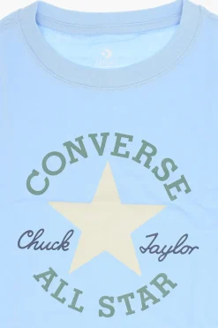 ALL STAR CHUCK TAYLOR T-Shirt Girocollo con Maxi Logo Stampato>Converse KIDS Outlet