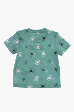 Clearance ALL STAR CHUCK TAYLOR T-shirt con Logo All-Over e Shorts Mesh Bambino Abbigliamento