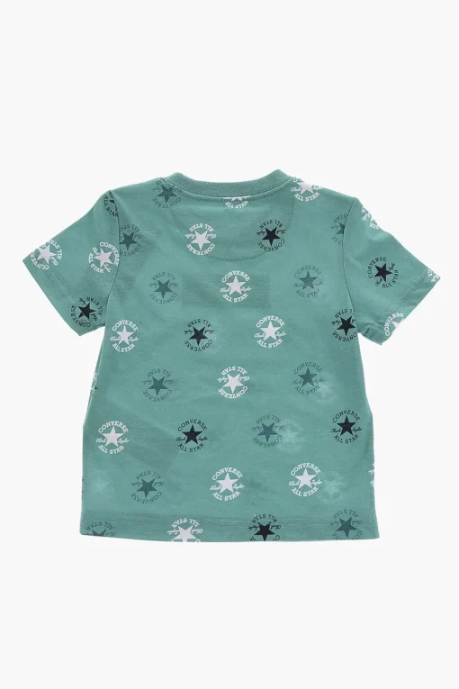 Clearance ALL STAR CHUCK TAYLOR T-shirt con Logo All-Over e Shorts Mesh Bambino Abbigliamento