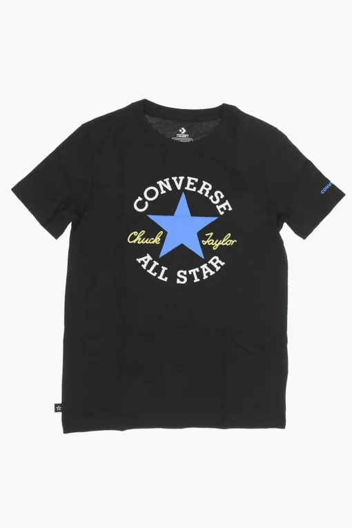 New ALL STAR CHUCK TAYLOR T-shirt Girocollo con Stampa Frontale Bambino Abbigliamento