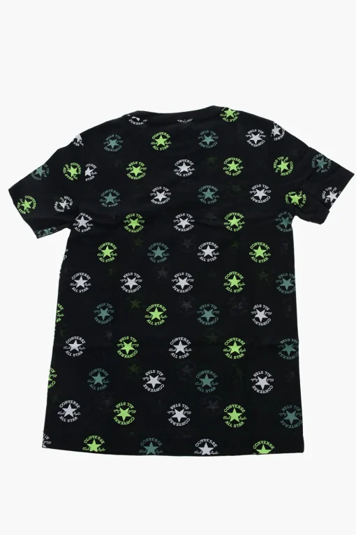 Outlet ALL STAR CHUCK TAYLOR T-Shirt Girocollo con Stampa Logo All-Over Bambino Abbigliamento