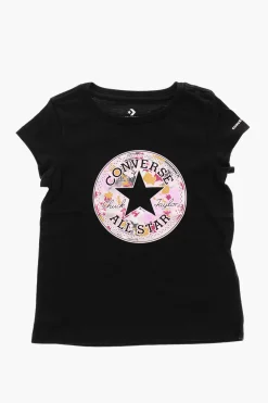ALL STAR CHUCK TAYLOR T-shirt Girocollo con Maxi Stampa Frontale>Converse KIDS Sale