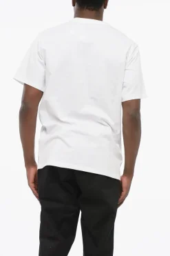 Best ALL STAR CHUCK TAYLOR T-shirt Girocollo in Cotone con Stampa Logo a Contrasto Uomo T-Shirt