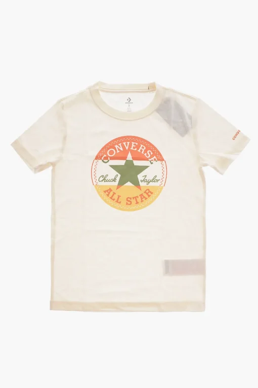 ALL STAR CHUCK TAYLOR T-Shirt Girocollo con Maxi Logo Stampato>Converse KIDS Discount