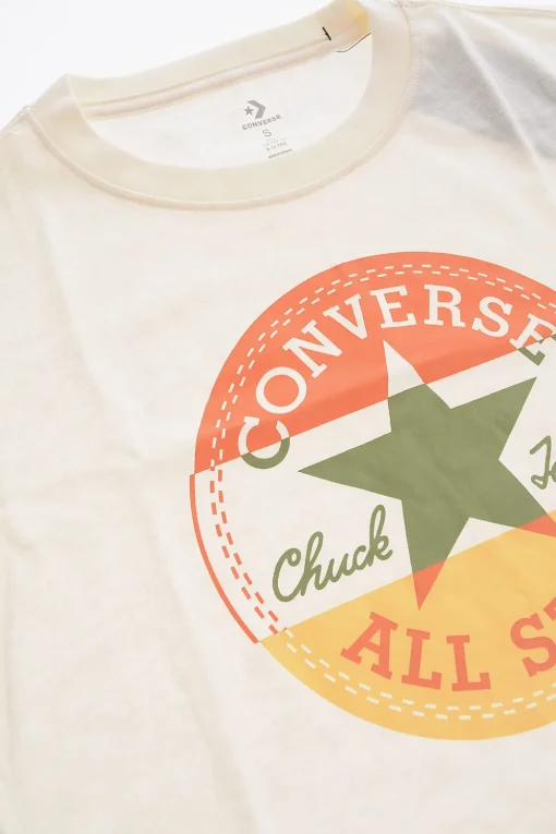 ALL STAR CHUCK TAYLOR T-Shirt Girocollo con Maxi Logo Stampato>Converse KIDS Discount
