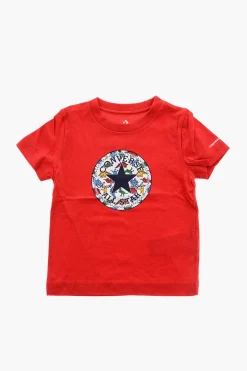 Best ALL STAR CHUCK TAYLOR t-shirt a tinta unita con stampa sul fronte Bambino Abbigliamento