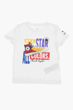 New ALL STAR CHUCK TAYLOR T-shirt girocollo con stampa sul fronte Bambino Abbigliamento