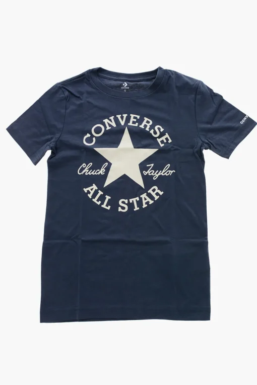 ALL STAR CHUCK TAYLOR T-Shirt Girocollo con Maxi Logo Stampato>Converse KIDS Best