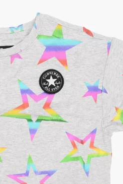 New ALL STAR CHUCK TAYLOR T-shirt Stampa Stelle Abbigliamento