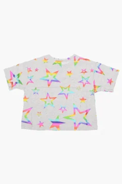 New ALL STAR CHUCK TAYLOR T-shirt Stampa Stelle Abbigliamento