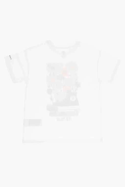 Clearance ALL STAR CHUCK TAYLOR T-Shirt Girocollo con Motivo Floreale Abbigliamento