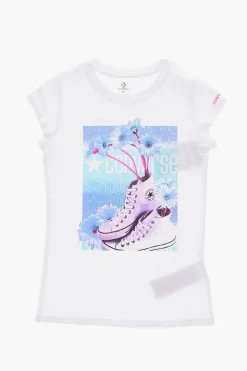 Fashion ALL STAR CHUCK TAYLOR T-Shirt Girocollo Stampata sul Fronte Abbigliamento