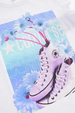 Fashion ALL STAR CHUCK TAYLOR T-Shirt Girocollo Stampata sul Fronte Abbigliamento