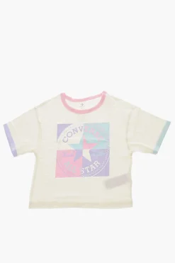 ALL STAR CHUCK TAYLOR T-Shirt Girocollo con Maxi Logo Stampato>Converse KIDS Sale