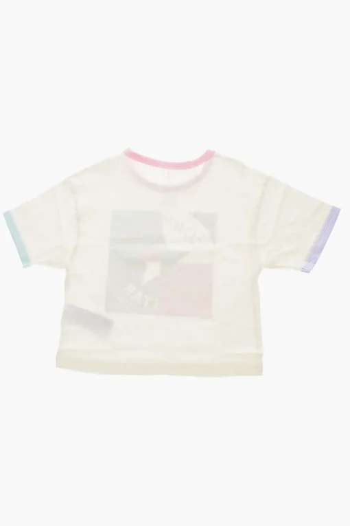 ALL STAR CHUCK TAYLOR T-Shirt Girocollo con Maxi Logo Stampato>Converse KIDS Sale