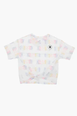 ALL STAR CHUCK TAYLOR T-shirt con Stampa Logo All Over>Converse KIDS New