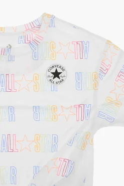 ALL STAR CHUCK TAYLOR T-shirt con Stampa Logo All Over>Converse KIDS New