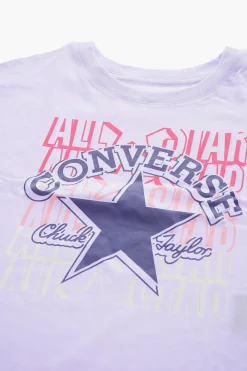 Clearance ALL STAR CHUCK TAYLOR T-shirt Girocollo BOYFRIEND FIT Con Stampa Logo Frontale Abbigliamento