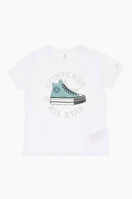 Discount ALL STAR CHUCK TAYLOR T-Shirt Girocollo Stampata sul Fronte Abbigliamento