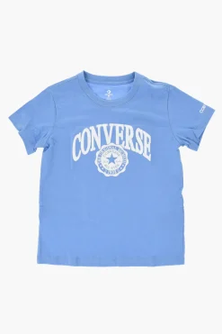 ALL STAR CHUCK TAYLOR T-shirt Girocollo a Tinta Unita con Logo in Rilievo>Converse KIDS Outlet