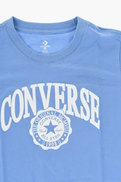 ALL STAR CHUCK TAYLOR T-shirt Girocollo a Tinta Unita con Logo in Rilievo>Converse KIDS Outlet