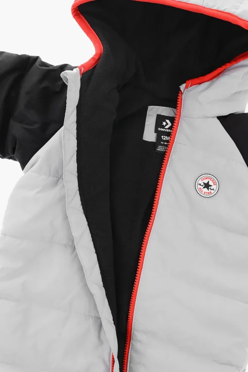 ALL STAR CHUCK TAYLOR Tuta da Neve Imbottita con Cappuccio>Converse KIDS New