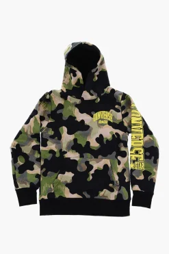 Online ALL STAR Felpa Camouflage in Cotone Garzato con Cappuccio Bambino Abbigliamento