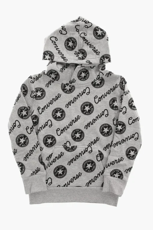 Hot ALL STAR Felpa con Logo e Cappuccio Bambino Abbigliamento