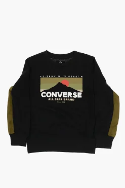 Best ALL STAR Felpa Girocollo Stampata sul Fronte Bambino Abbigliamento