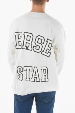 Clearance ALL STAR Felpa Girocollo con Maxi Stampa Logo Frontale Uomo Felpe