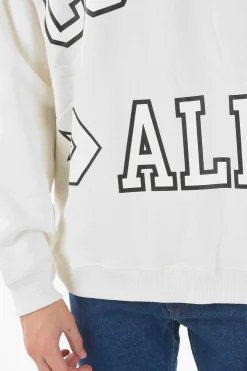 Clearance ALL STAR Felpa Girocollo con Maxi Stampa Logo Frontale Uomo Felpe