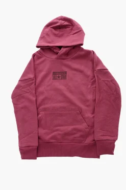 New ALL STAR Felpa Hoodie RELAXED FIT con Tasca a Toppa e Logo in Rilievo Bambino Abbigliamento