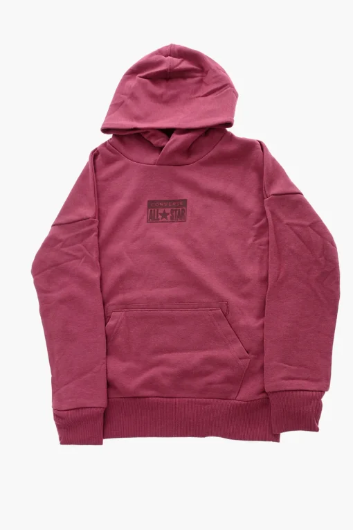 New ALL STAR Felpa Hoodie RELAXED FIT con Tasca a Toppa e Logo in Rilievo Bambino Abbigliamento