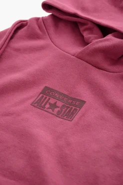 New ALL STAR Felpa Hoodie RELAXED FIT con Tasca a Toppa e Logo in Rilievo Bambino Abbigliamento