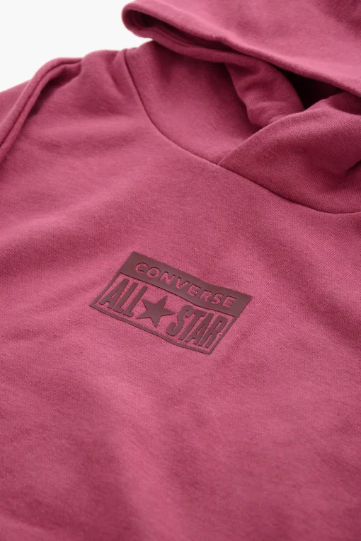 New ALL STAR Felpa Hoodie RELAXED FIT con Tasca a Toppa e Logo in Rilievo Bambino Abbigliamento