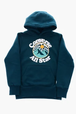 ALL STAR Felpa INTO THE WILD Stampa Logo in Rilievo con Cappuccio>Converse KIDS Sale