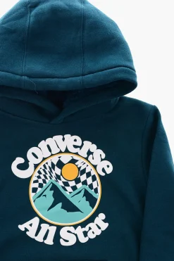 ALL STAR Felpa INTO THE WILD Stampa Logo in Rilievo con Cappuccio>Converse KIDS Sale