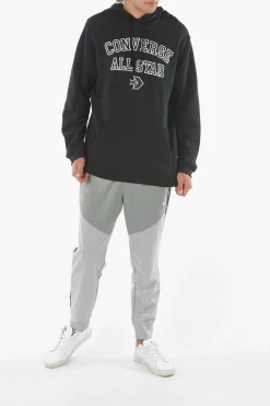 Clearance ALL STAR Felpa Standard Fit Con Cappuccio e Stampa Logo Uomo Felpe