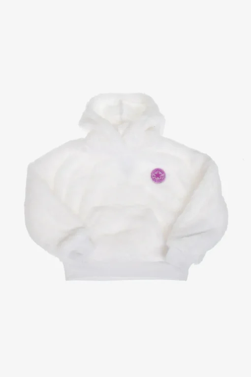 New ALL STAR Felpa teddy in Finta pelliccia con Cappuccio Abbigliamento
