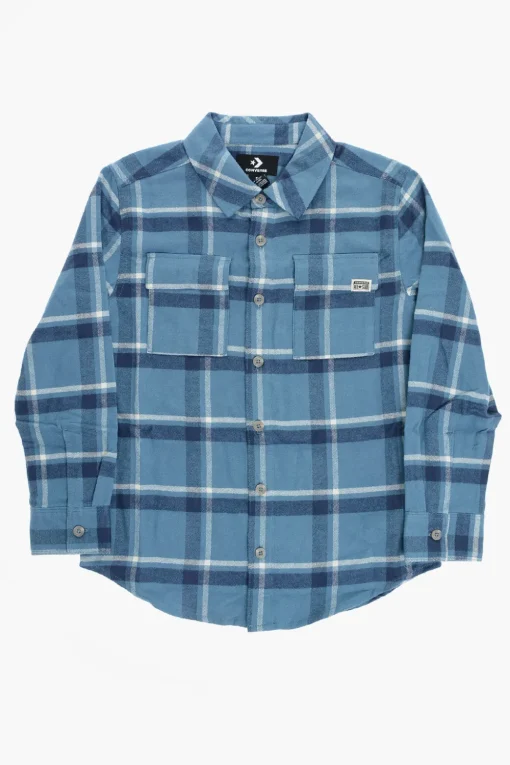 ALL STAR Overshirt LIFESTYLE In Flanella a Quadri Plaid>Converse KIDS Clearance