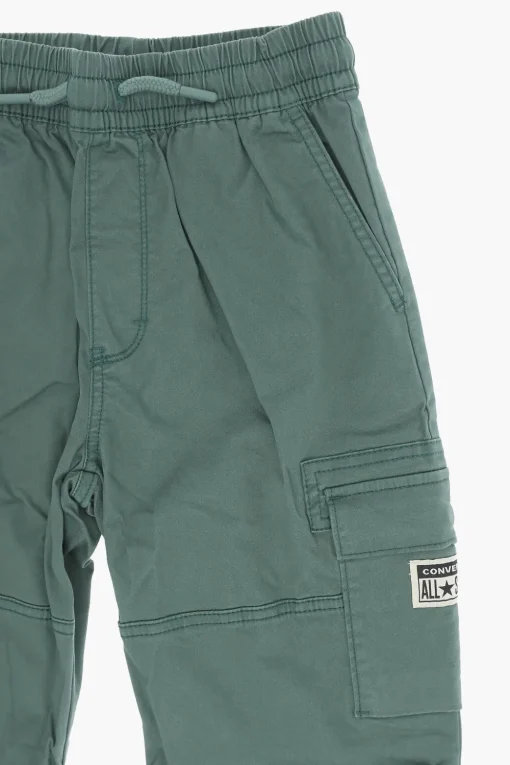 ALL STAR Pantaloni Cargo in Cotone Stretch con Elastico in Vita>Converse KIDS Outlet