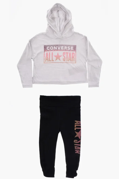 ALL STAR Set Leggings e Felpa Leggera con Logo in Strass>Converse KIDS Outlet