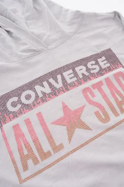ALL STAR Set T-shirt con Cappuccio e Leggings con Glitter in Rilievo></noscript>Converse KIDS Sale