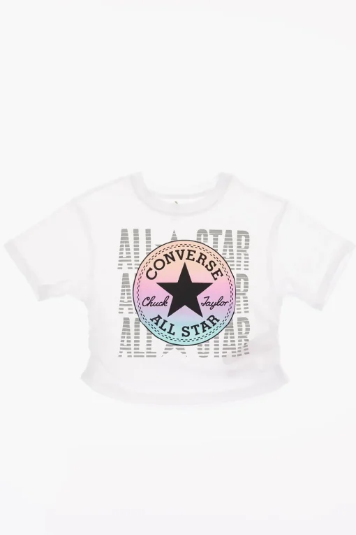 ALL STAR t-shirt con Stampa Logo e con ruches>Converse KIDS Hot