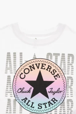 ALL STAR t-shirt con Stampa Logo e con ruches>Converse KIDS Hot